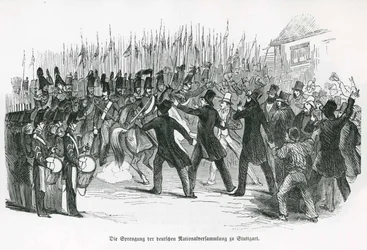 Die Sprengung der deutschen Nationalversammlung in Stuttgart